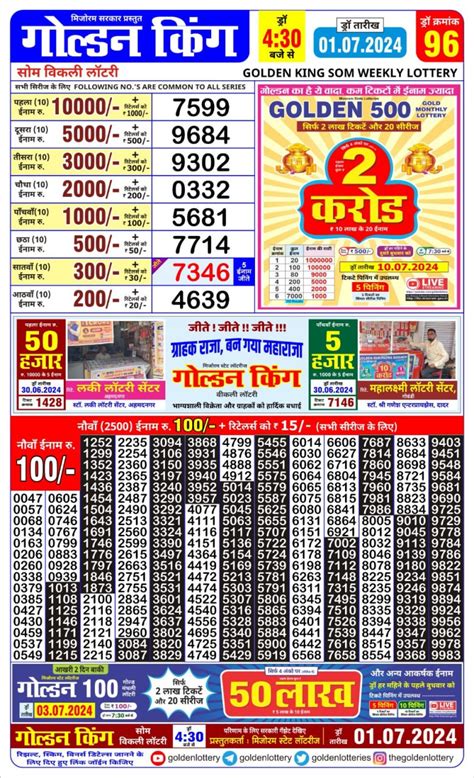 golden king lottery result 4.30pm today|Golden king lottery 4.30pm result 10 march 2024 – All State .